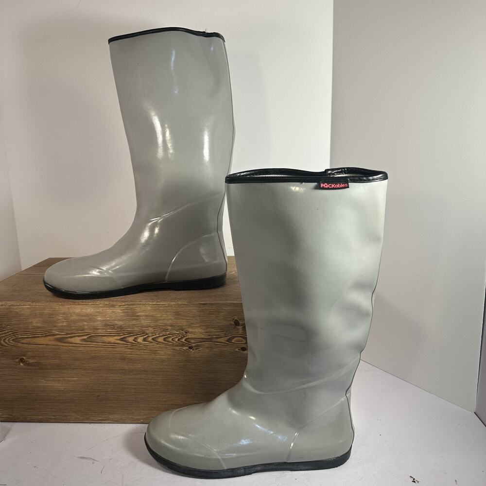Baffin Packable Rain Boots Womens SZ 9 Waterproof Tall Travel Outdoor